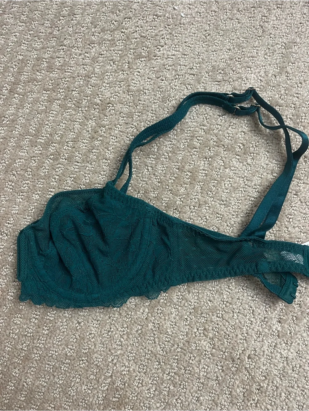 dark green Lace Balconette Bra - Women Intimates
